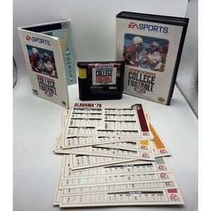 Bill Walsh College Football Sega Genesis ~ Complete In Box CIB  All Inserts Rare